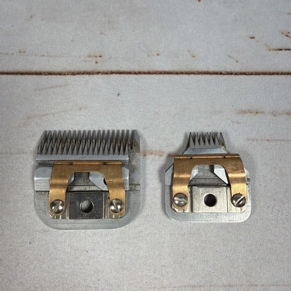 Lot of 2 Oster Animal Clipper Blades Size Coarse & 5/8 USA Dog Grooming Tested